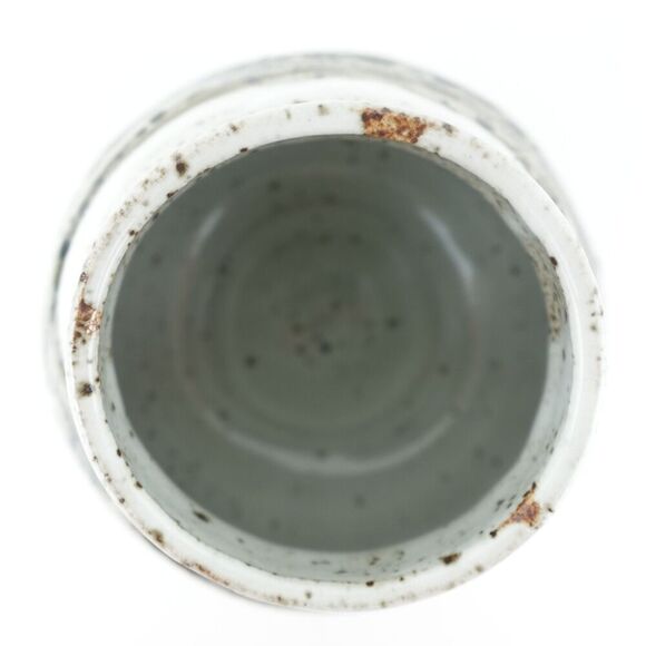 Studio Pottery Heavy Vase with Artist Marking - Picture 5 of 6